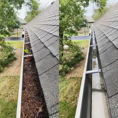 Gutter Before and After